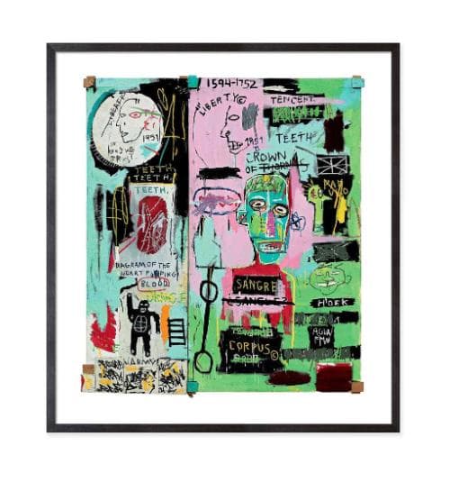 Jean-Michel Basquiat 【フレーム付き】バスキア　絵画