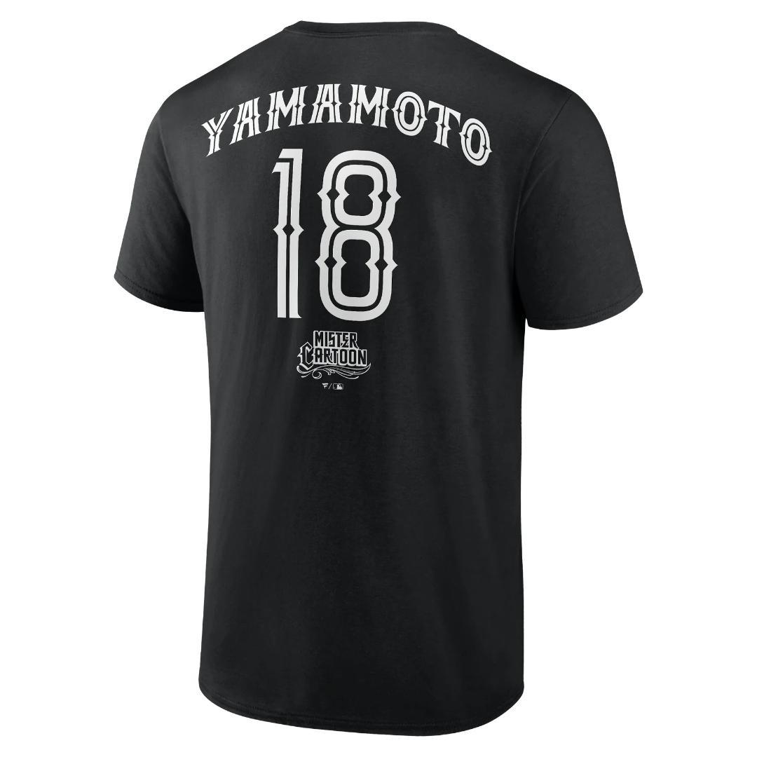 応援グッズ MISTER CARTOON DODGERS YAMAMOTO TEE BLK