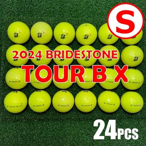 【S163】 ブリヂストンTOURBX 黄 24年 ロストボール 24球