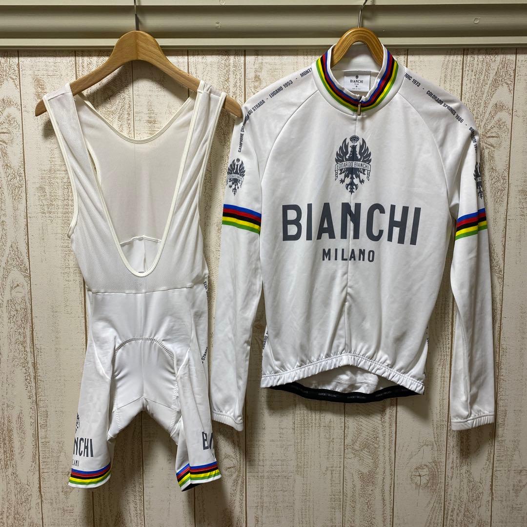 BIANCHI サイクルウェア 上下セット Sサイズ イタリア製