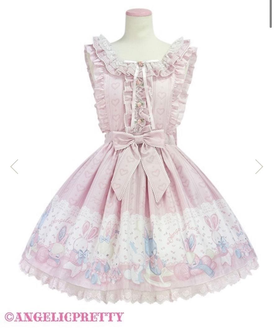 ANGELIC PRETTY ふわふわToysエプロン風スカート　ピンク