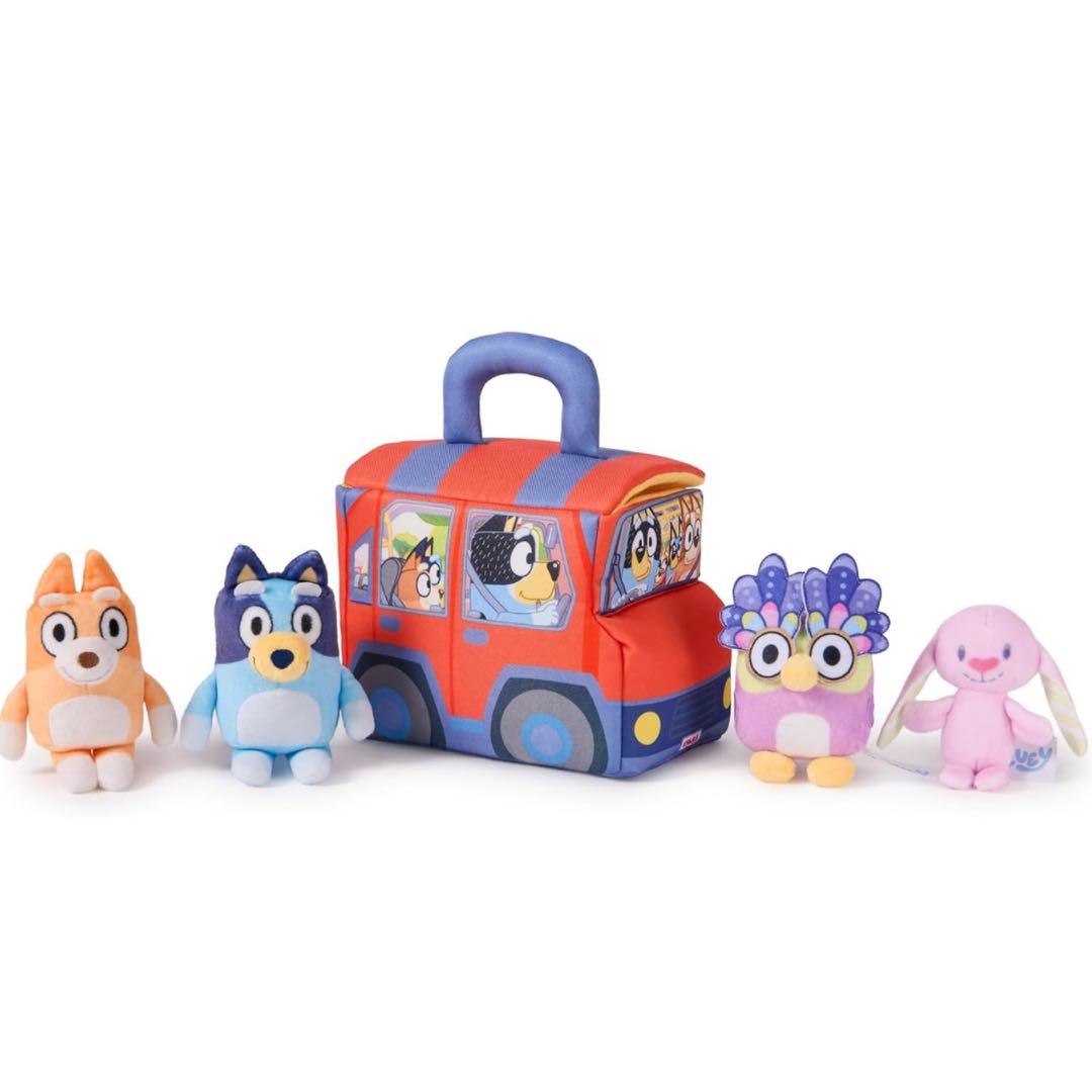 日本未発売GUND Bluey 公式 5ピース ぬいぐるみプレイセット 知育玩具