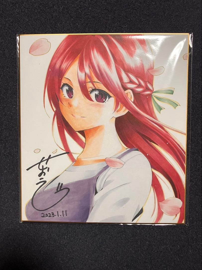 『女神のカフェテラス限定サイン色紙』レア品