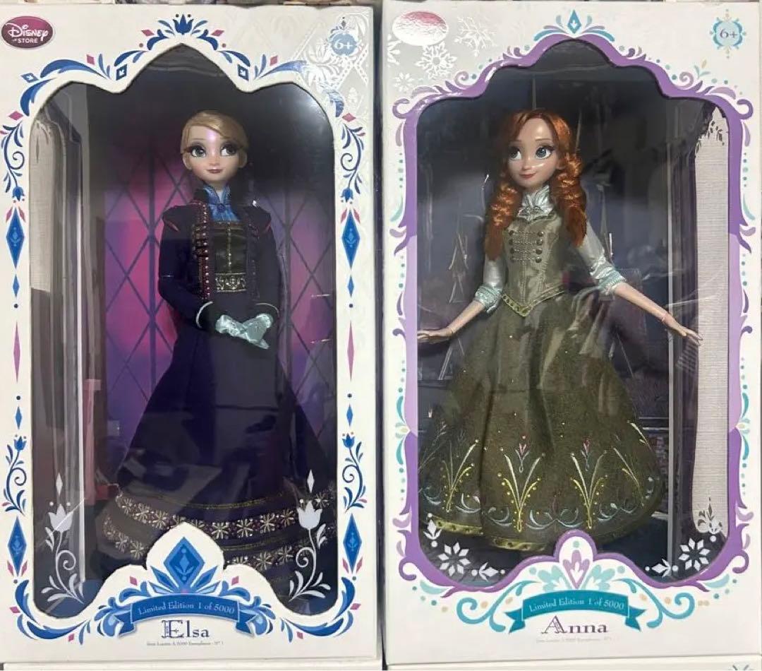 【タイムセール】ディズニー　アナ雪　リミテッドドール　アナ　エルサ
