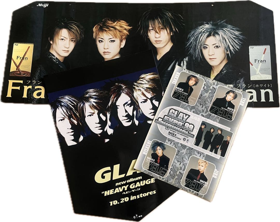 激レア非売品GLAY プロモーション品⭐︎吊り下げボード⭐︎ポスター⭐︎ステッカー