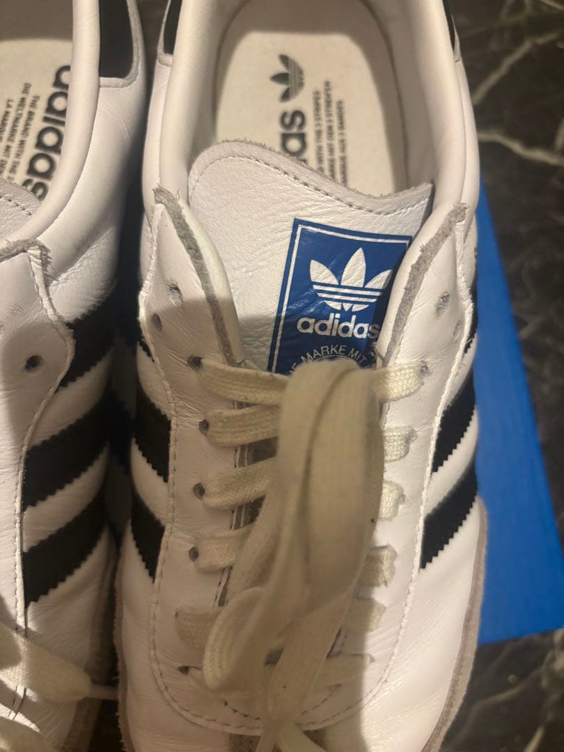 adidas Samba ホワイト/ブラック　27.5cm