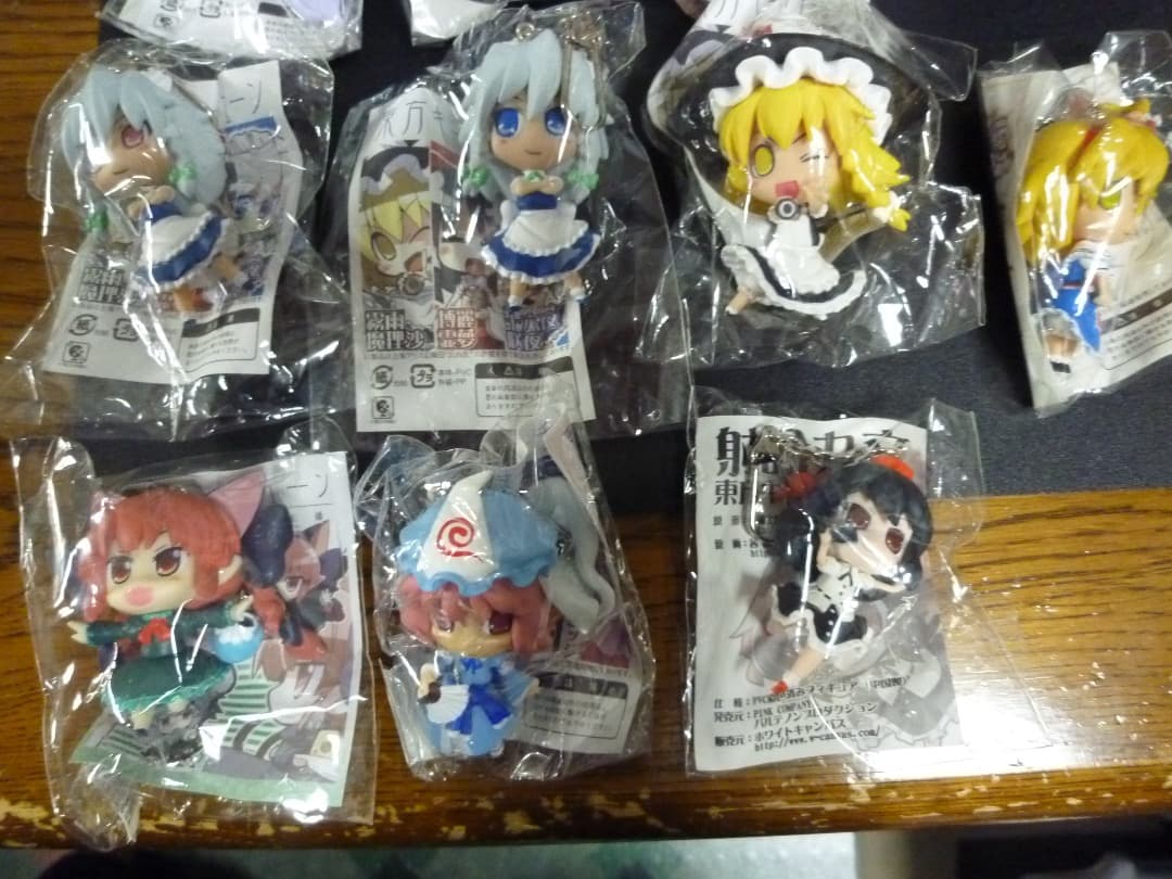 絶版　茜屋さんデザイン　東方マスコット　キーチェーン　10種まとめて