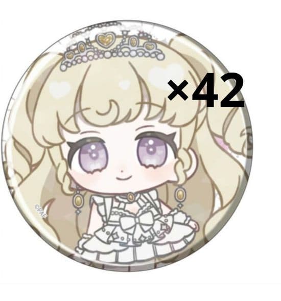 プリパラ　夢川ゆい　ゆい　缶バッジ　白黒ドレス