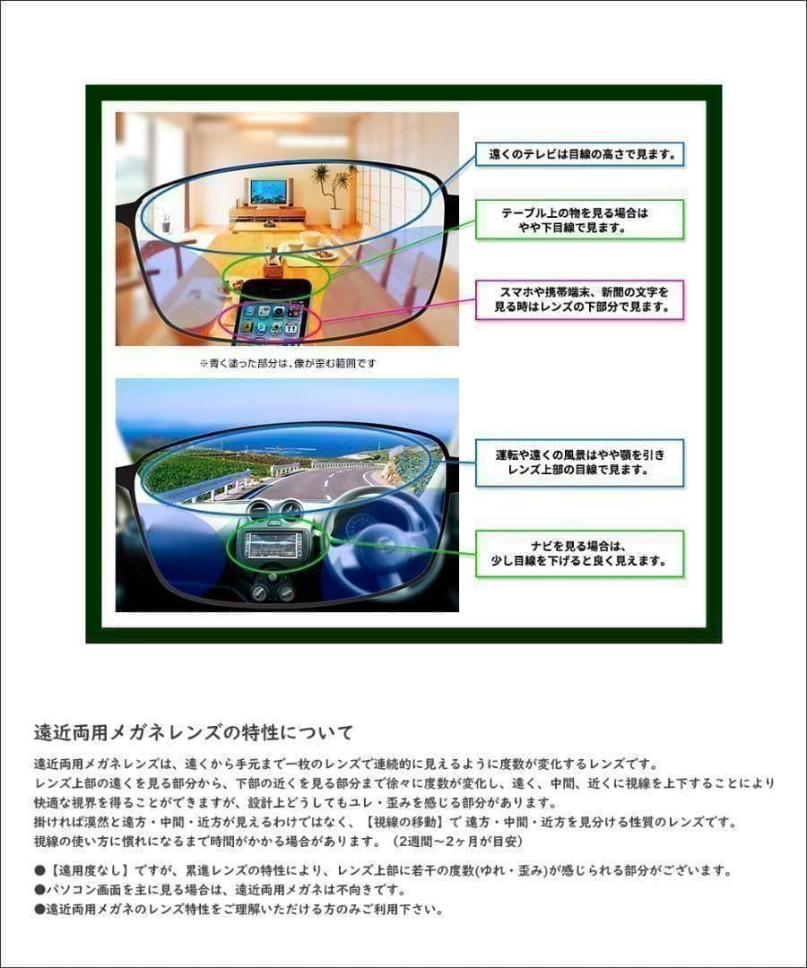 遠近両用メガネ (老眼 +3.00) 鯖江メガネ ヴィンテージ AK201 新品