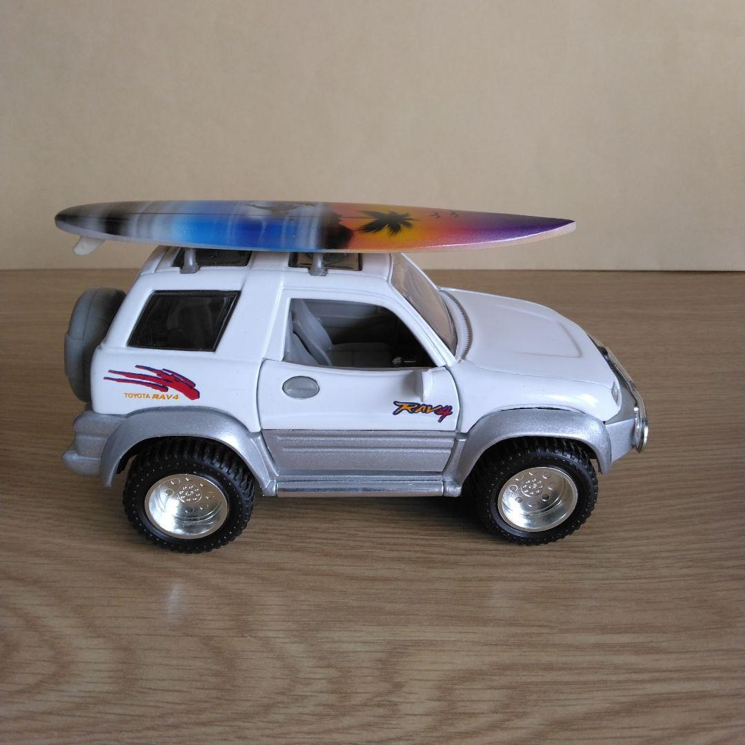 トヨタ RAV4 ホワイト ミニカー プルバックカー　　【超レア】