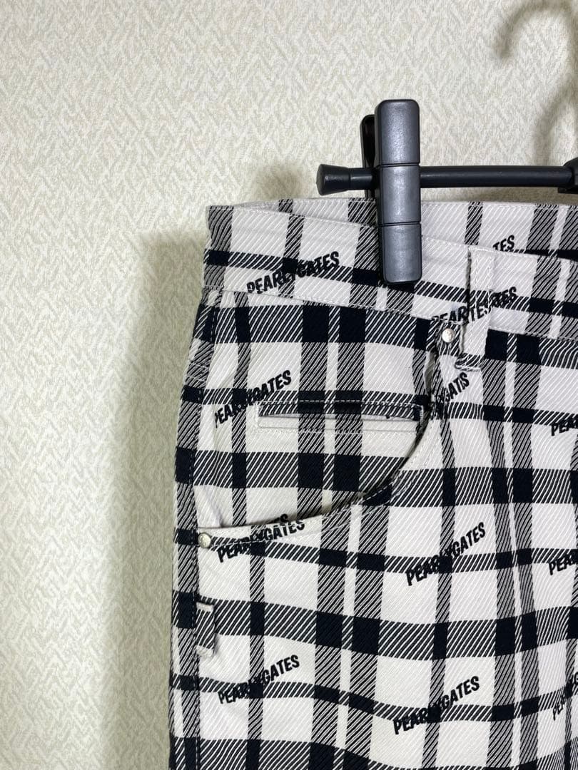 (美品）PEARLYGATESパーリーゲイツコットンポリエステルパンツ サイズ5