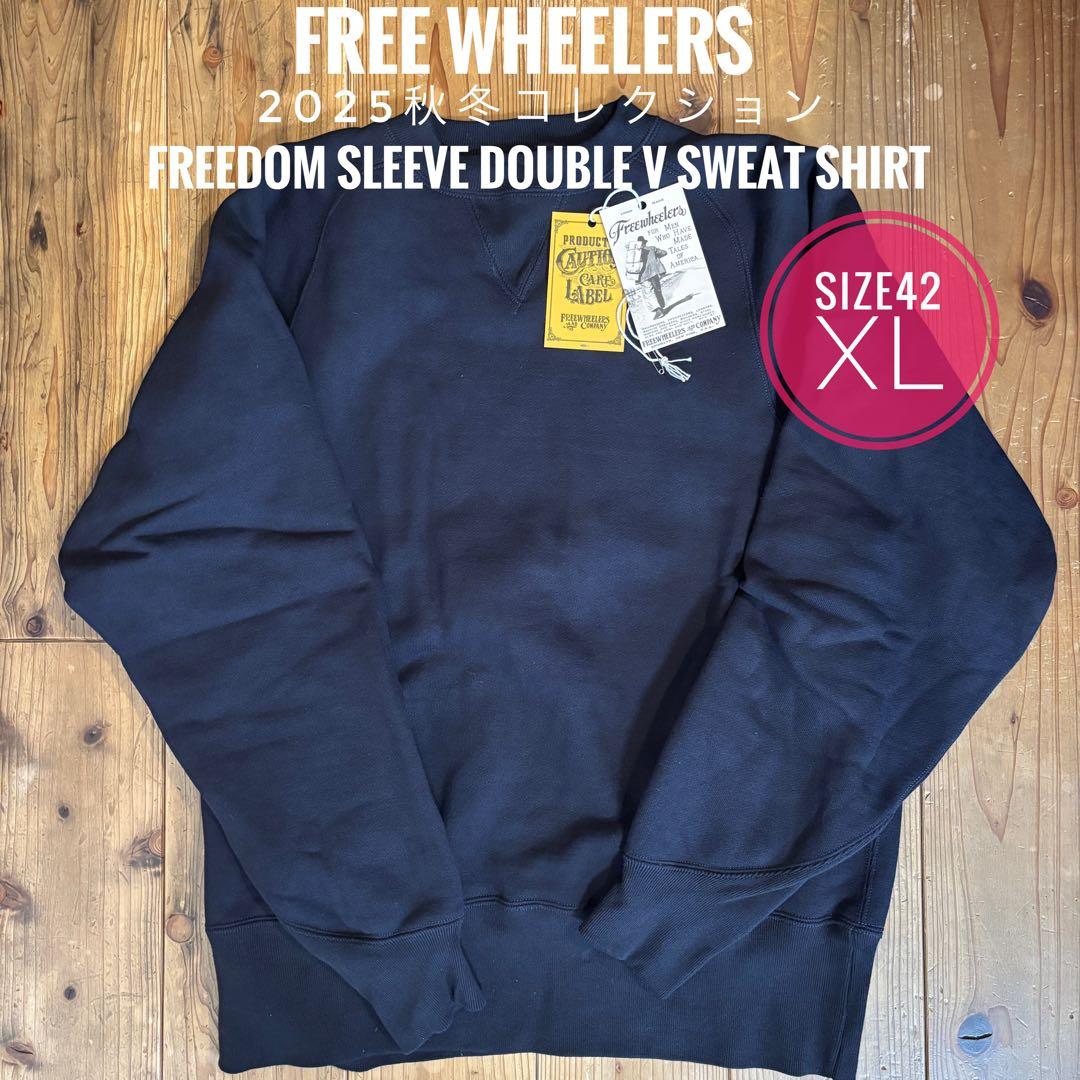 【新品同様】フリーホイーラーズ スウェット Col:J.Navy 42XL