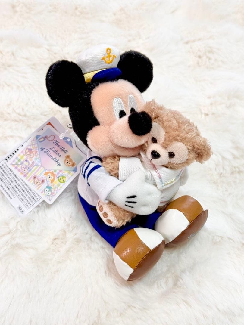 ディズニー　ダッフィー　ミッキーマウス　ぬいぐるみバッジ　ぬいば　マリン
