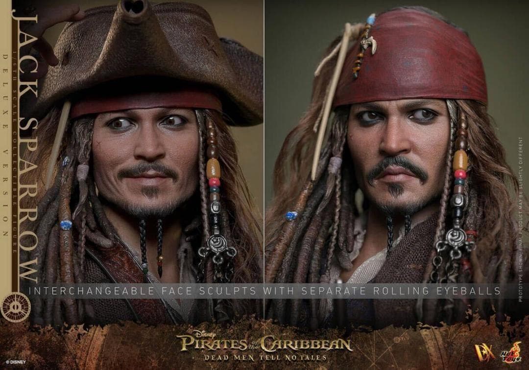 ホットトイズ 1/6 ジャック・スパロウ 2.0 デラックス版 新品 DX38
