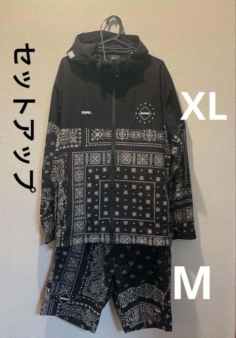 FCRB バンダナ セットアップ 上XL 下M ゴールデンサイズ