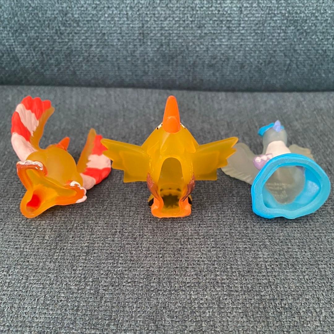 ポケモンキッズ クリア　ファイヤー　サンダー　フリーザー　セット 指人形