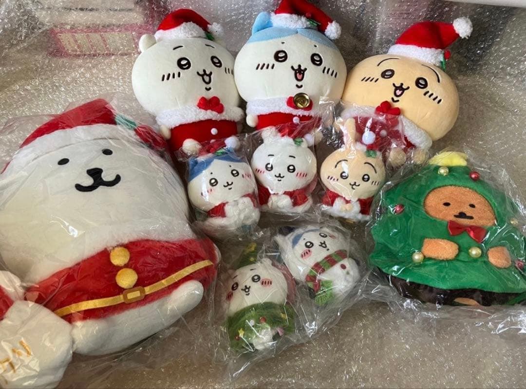 【最終値下げ】ちいかわ　ナガノのくま　クリスマス　ぬいぐるみ　chiikawa