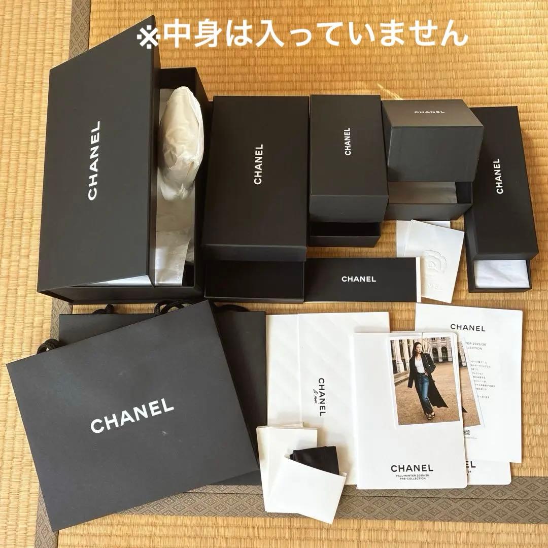 シャネル　ショッパー　空箱　マグネット　説明書　付属品　セット