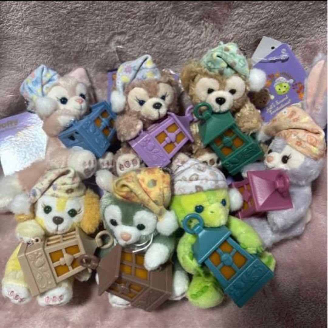 と*ぺ様 ♥️ディズニーシー♪ダッフィー＆フレンズ 光るランタン ぬいぐるみチェ
