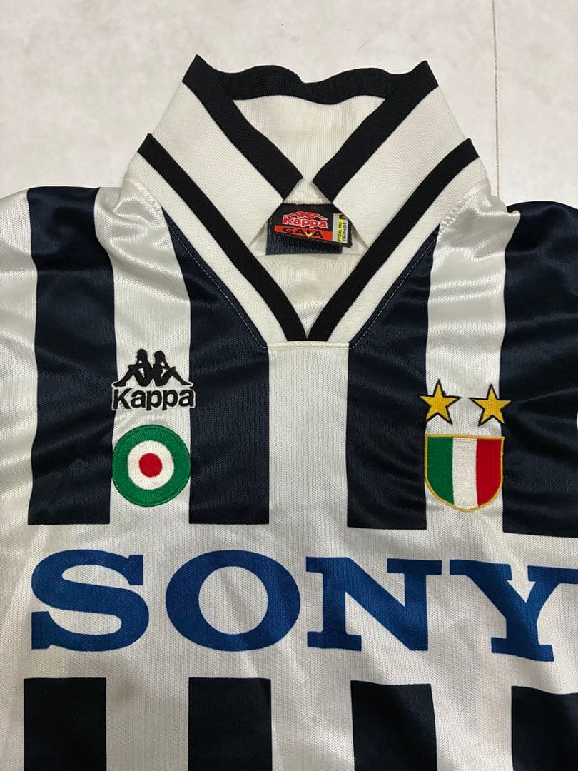 ユベントス　ユニフォーム95/96シーズン　サッカーシャツ SONY 最終値引き