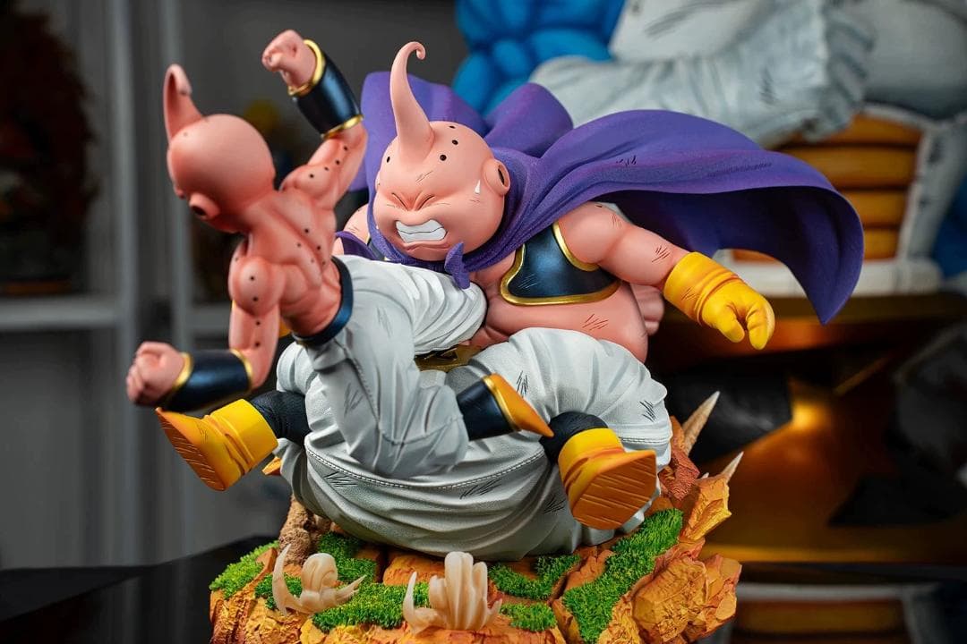 ドラゴンボール 魔人ブウ VS 魔人ブウ 悪 彫刻フィギュア ガレージキット