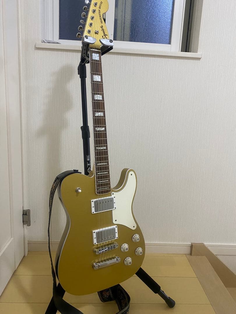 ゴールド ソリッドボディ エレキギター ,