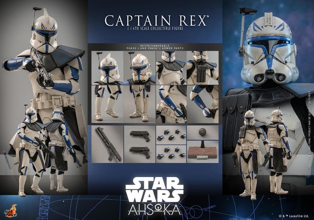 ホットトイズ1/6スター・ウォーズ：アソーカ キャプテン・レックス TMS119