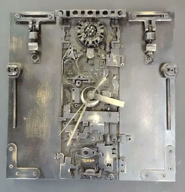 機械的時計内部構造アート　Ｔ01　スチールパンク