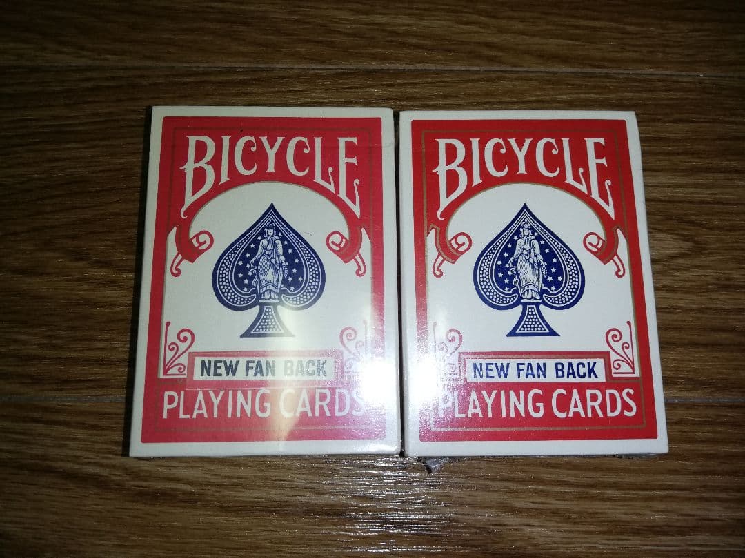 ラスト１セット●紙シールビンテージ●Bicycle ニューファンバック 2個