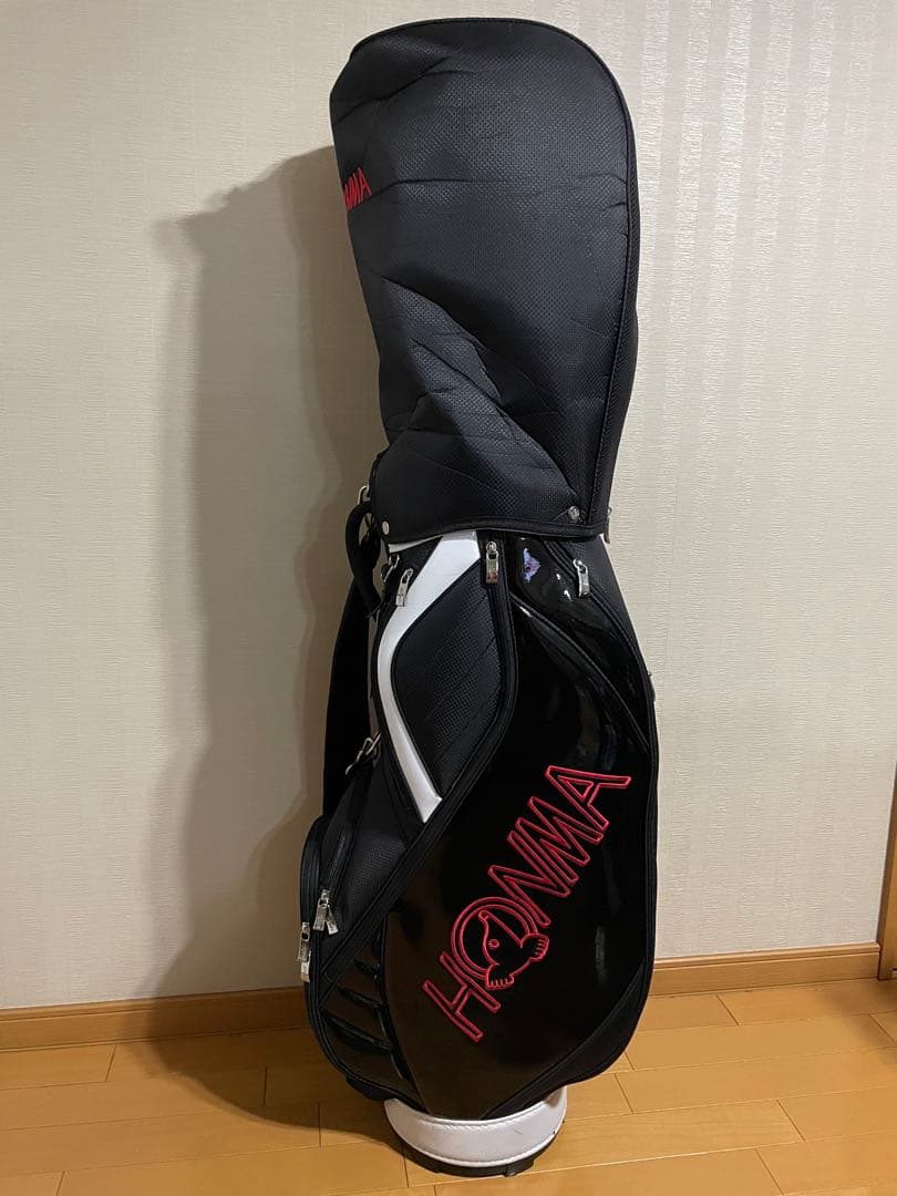 HONMA キャディバッグ 黒/白
