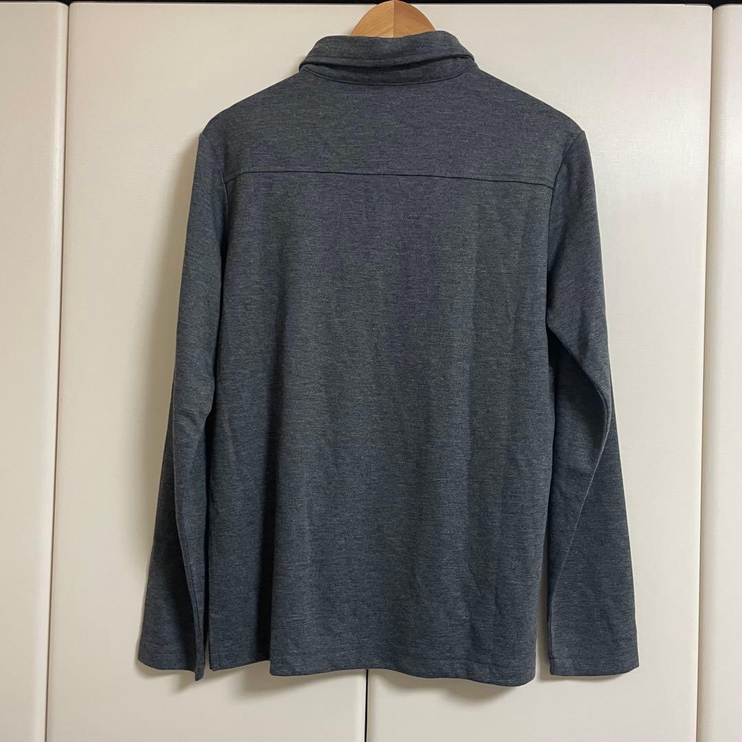 ★新品　muta MARINE ムータ　グレー 長袖ポロシャツ 　L