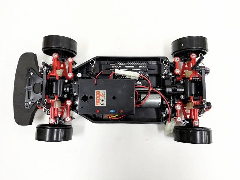 ターボ機能付き 1/10 ドリフトラジコン S002 銀/青 スペアボディー付