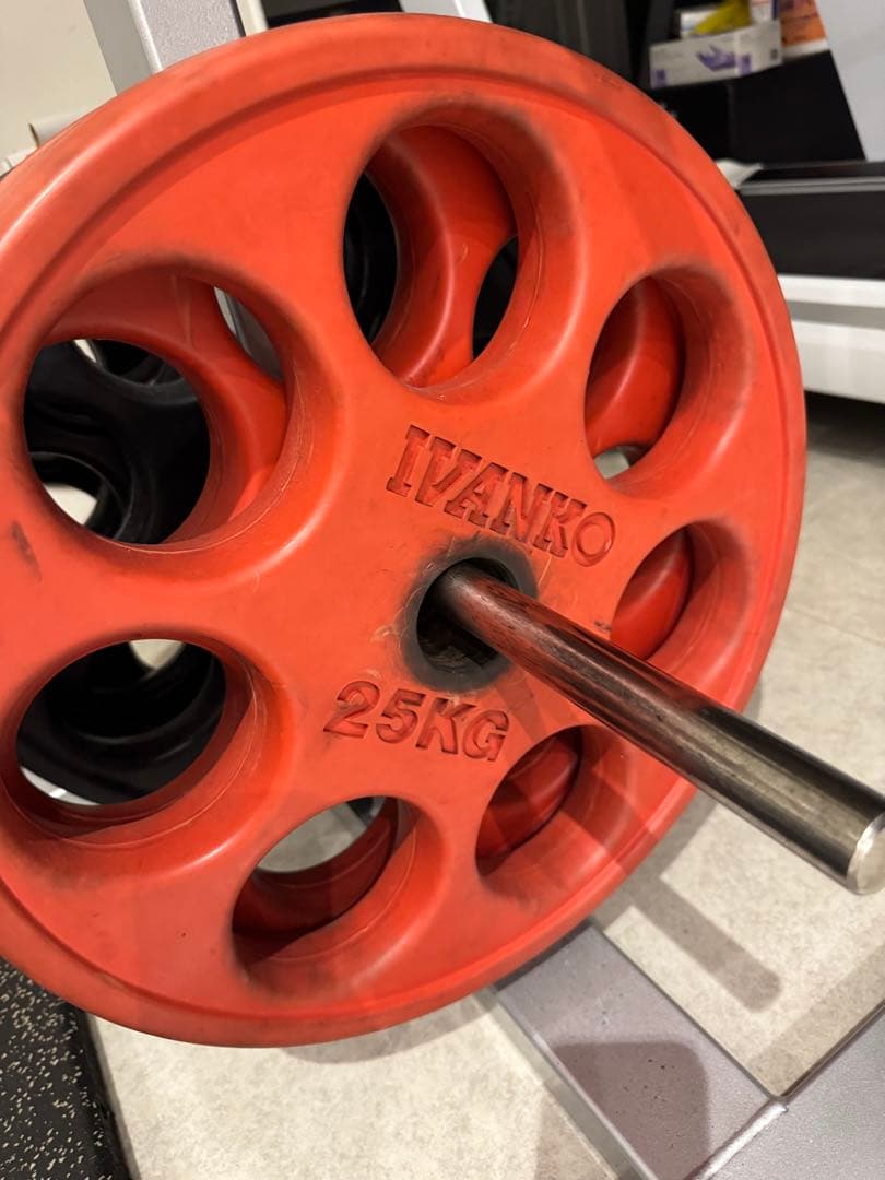 IVANKO 25KG オレンジバーベルプレート