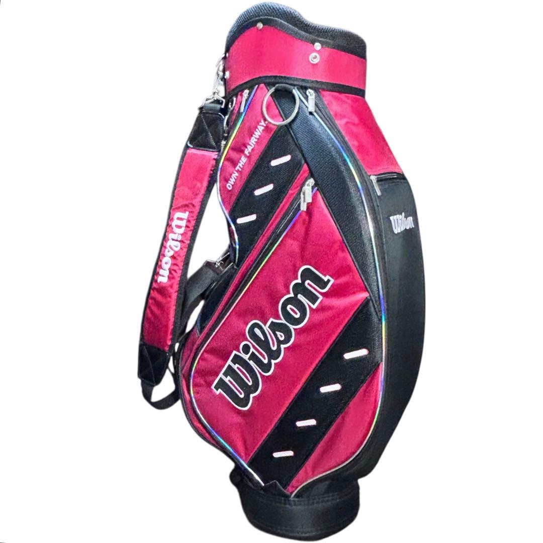 Wilson ウィルソン 9型 キャディバッグ タグ付き未使用 赤黒