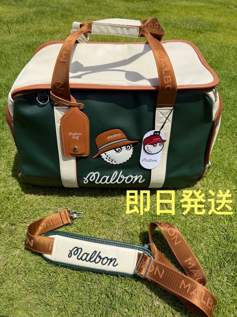 即日発送Malbon ゴルフバッグマルボンゴルフボストンバッググリーン