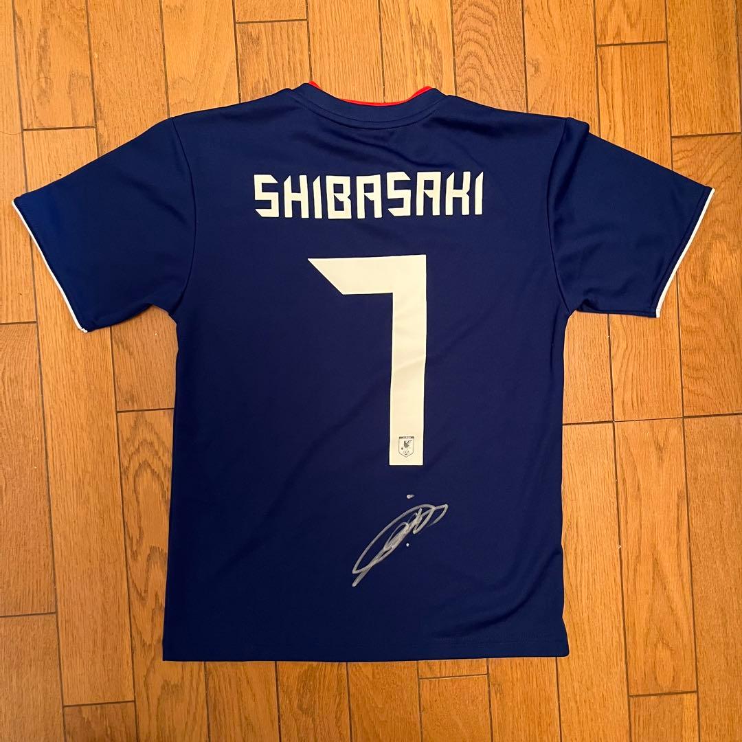 サッカー日本代表 柴崎岳 直筆サイン入りユニフォーム 鹿島アントラーズ