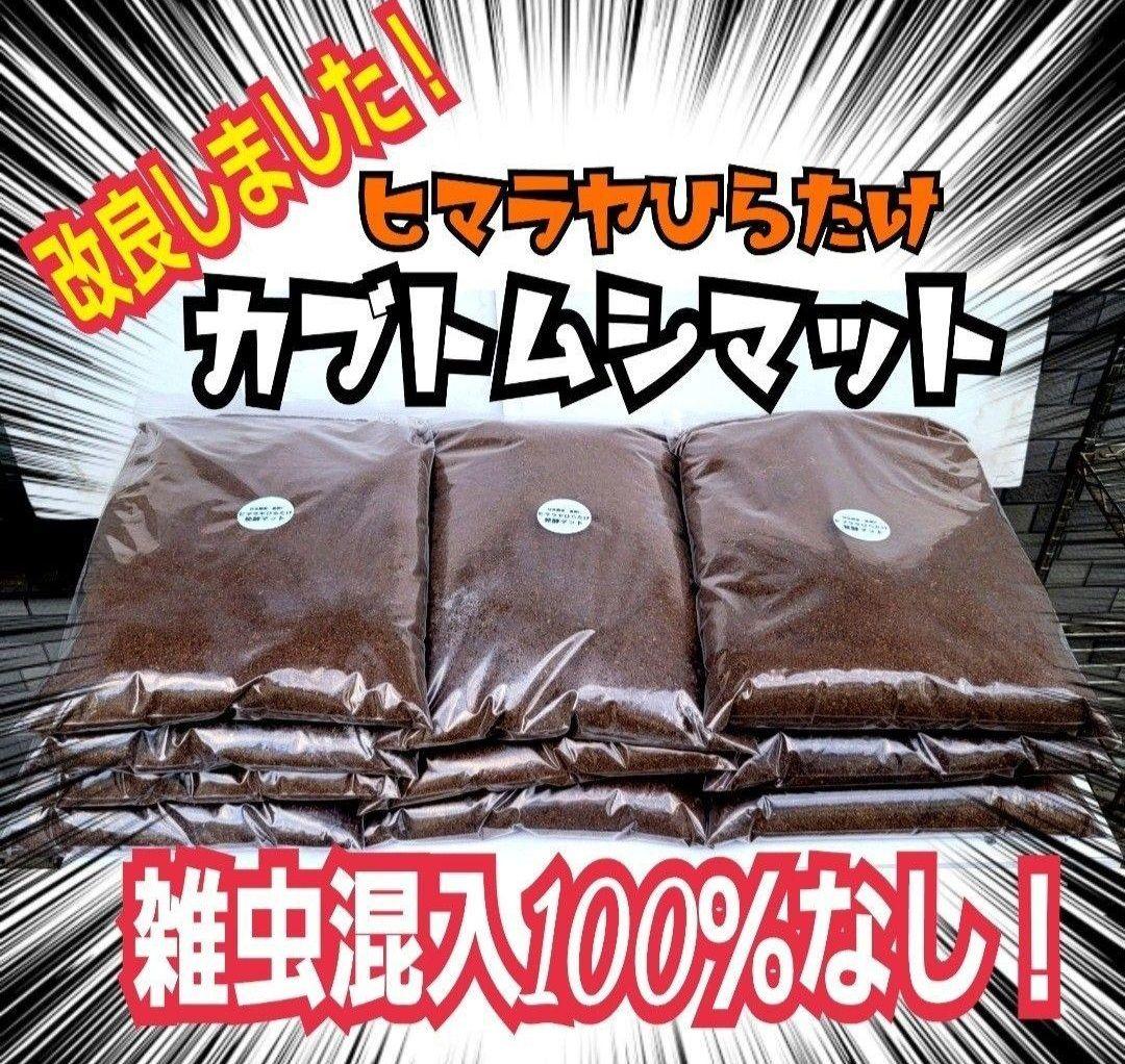 ヒマラヤひらたけ発酵カブトムシマット【60L】雑虫がわかない！幼虫の餌、産卵にも