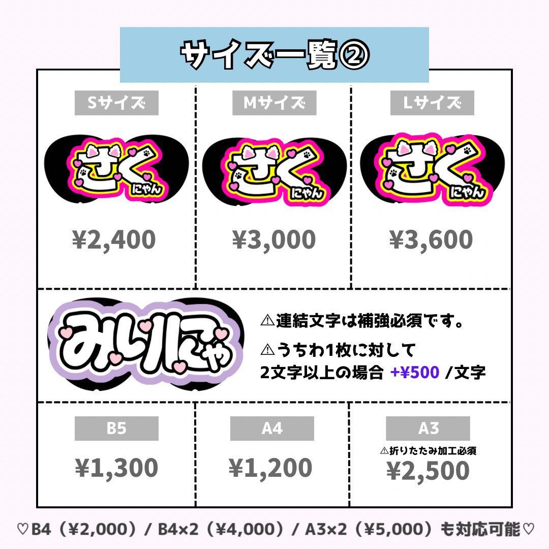 ゆいページ♡ネームボード うちわ文字 連結文字パネル オーダー