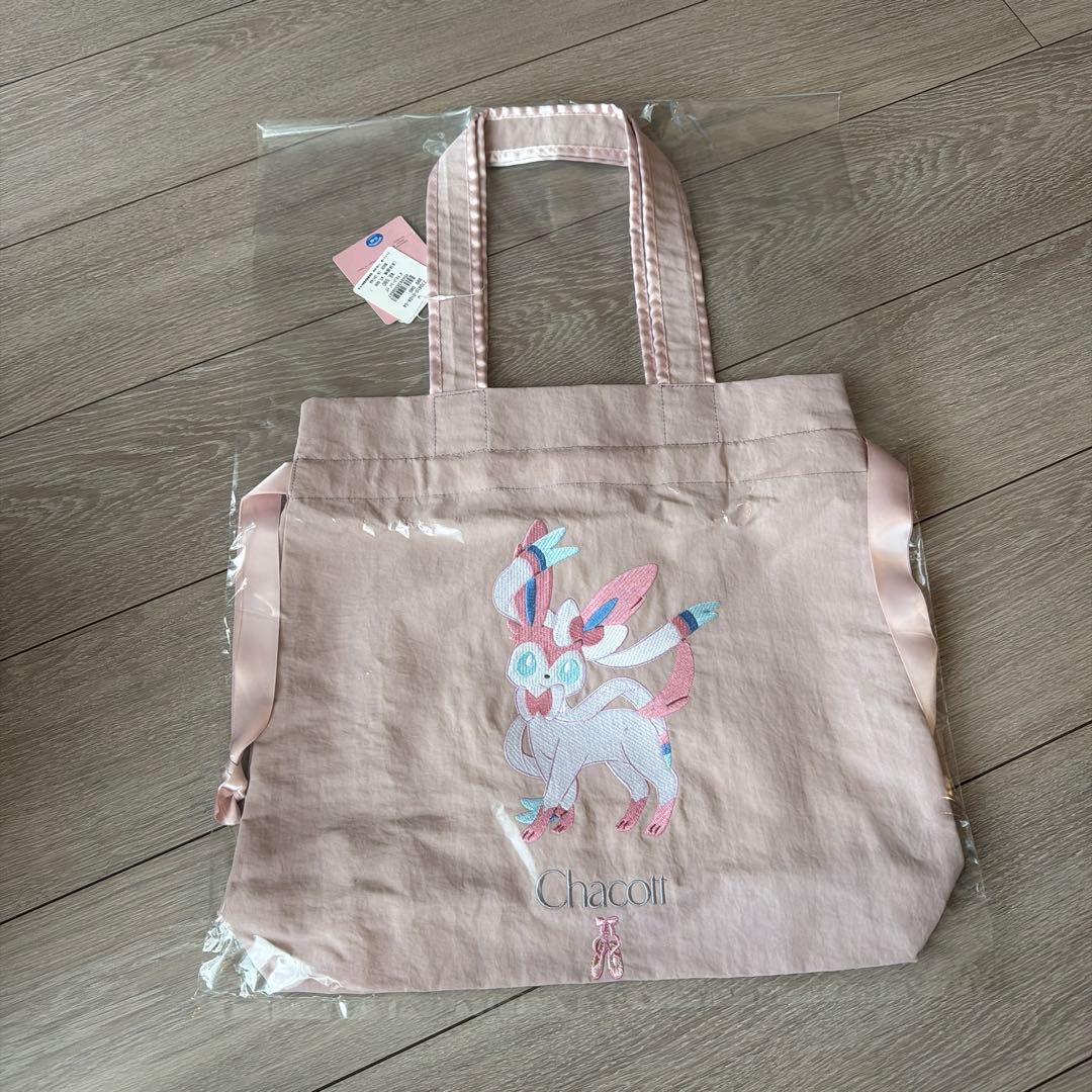 新品　チャコット　ポケモンコラボ　トートバッグ　ニンファ　ピンク