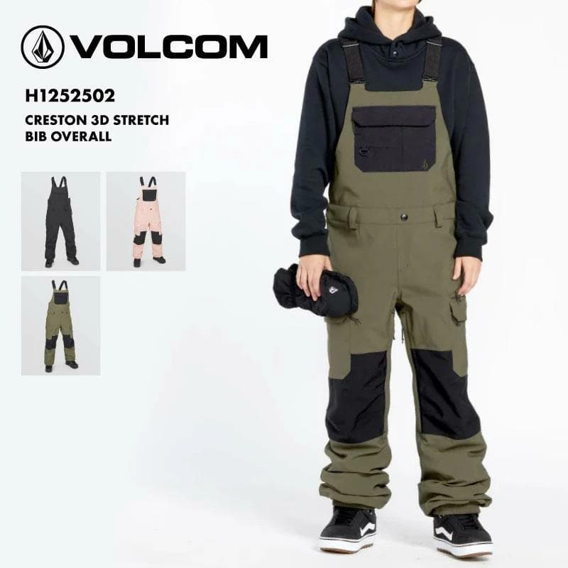 1850【新品タグ付き】ボルコム　ビブパンツ　25年モデル　カーキ　スノボウェア