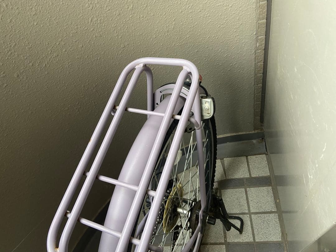 26インチ★くすみパープル自転車