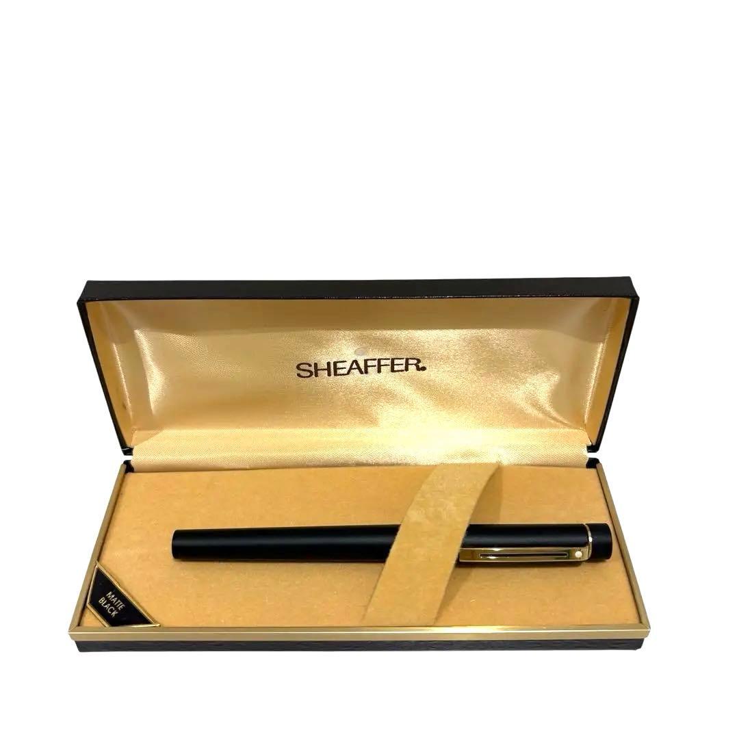 【美品】SHEAFFER 万年筆 14K 貴金属　黒 専用ケース付き