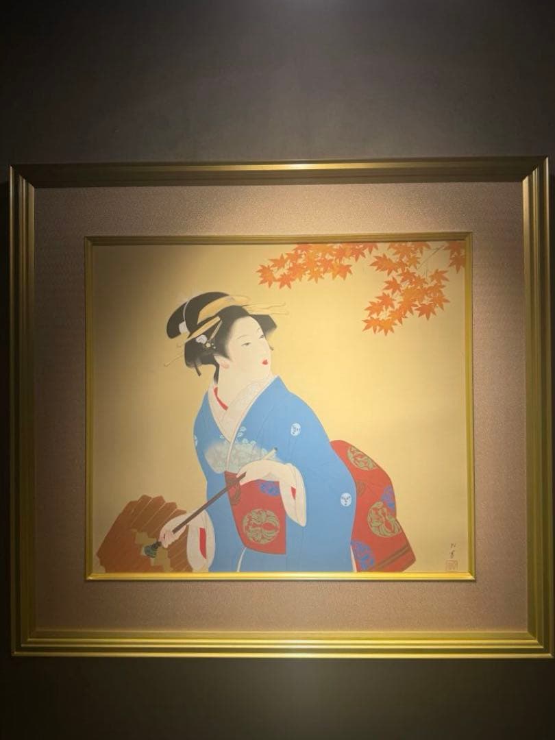上村松園【しぐれ】京美術院シルクスクリーン380限定