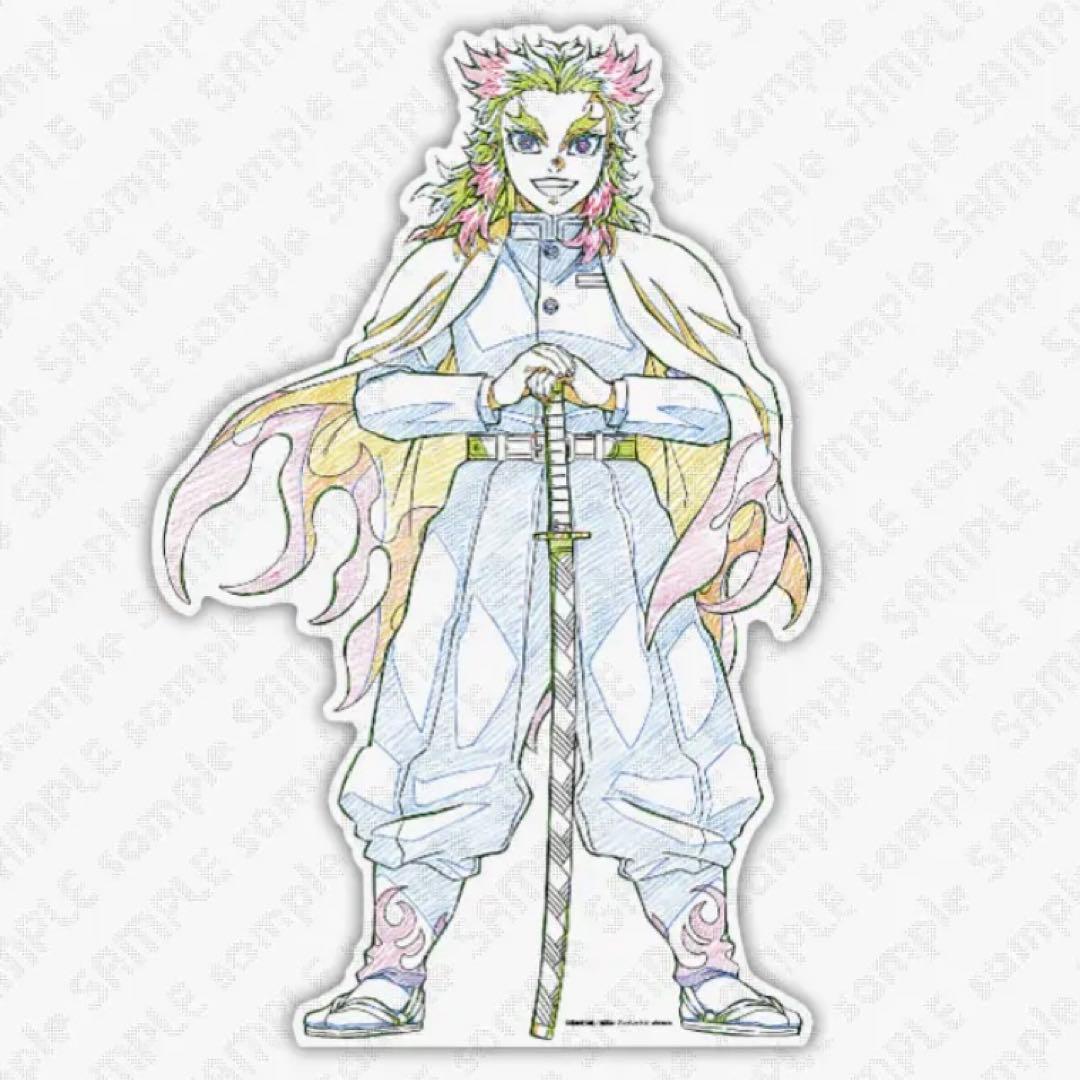 鬼滅の刃 ダイニング新店舗記念 イラスト スタンディPOP原画版　煉獄杏寿郎