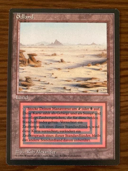 『MTG』デュアルランド ドイツ語　badlands  21
