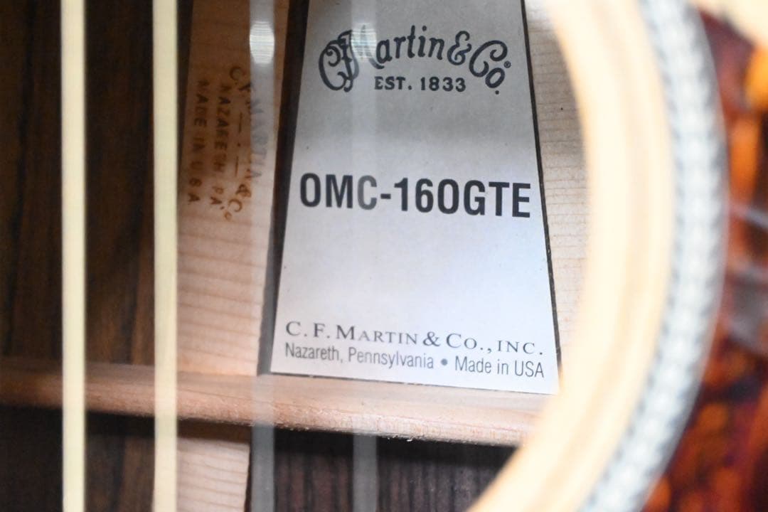 Martin OMC-16 OGTE 【ハードケース付 弦交換済（エリクサー）】