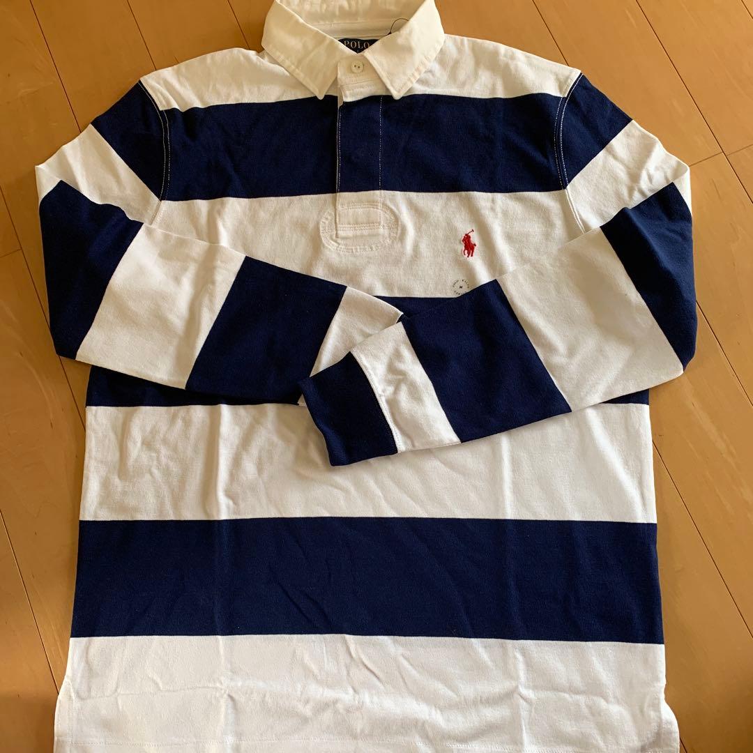 Polo Ralph Lauren ラガーシャツ M ネイビー/ホワイト