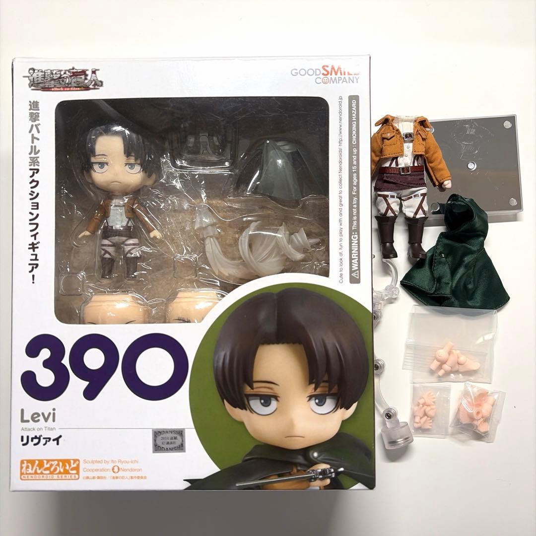 【正規品】 進撃の巨人　リヴァイ　ねんどろいど　ねんどろいどどーる　おまけ付き