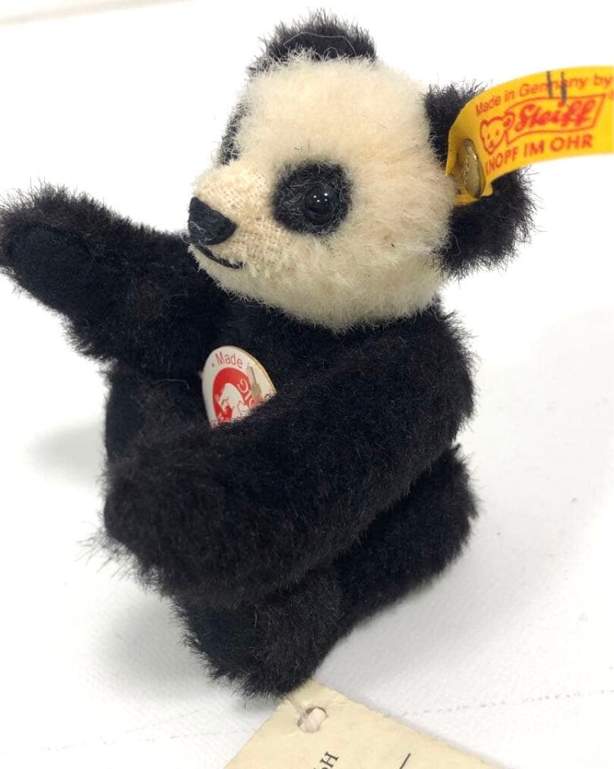 STEIFF シュタイフ　アルパカパンダテッド　パンダ ぬいぐるみ 約10cm