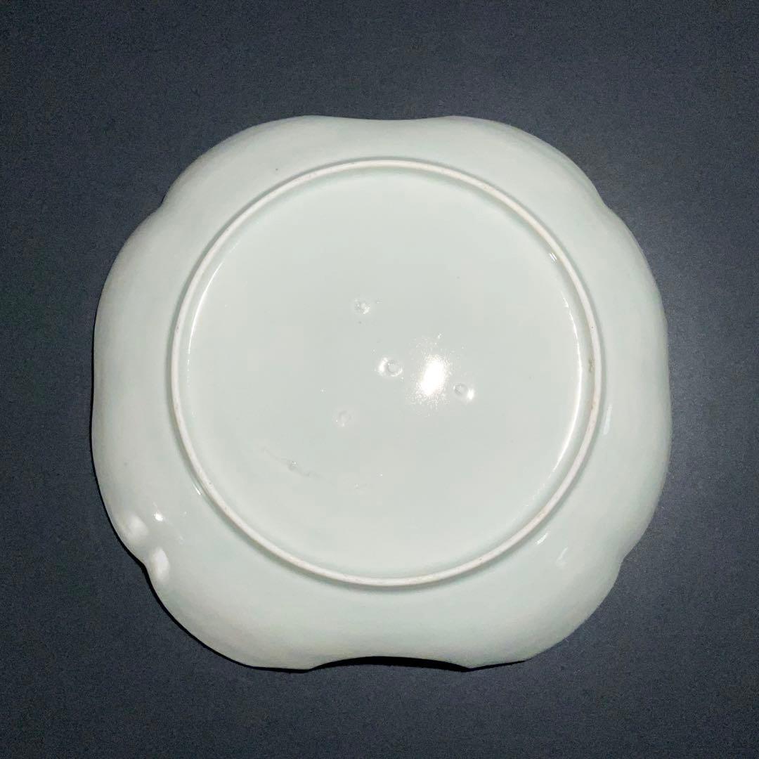 伊万里金襴手馬図変形皿　江戸　古伊万里　金直し　R0917w1ダH